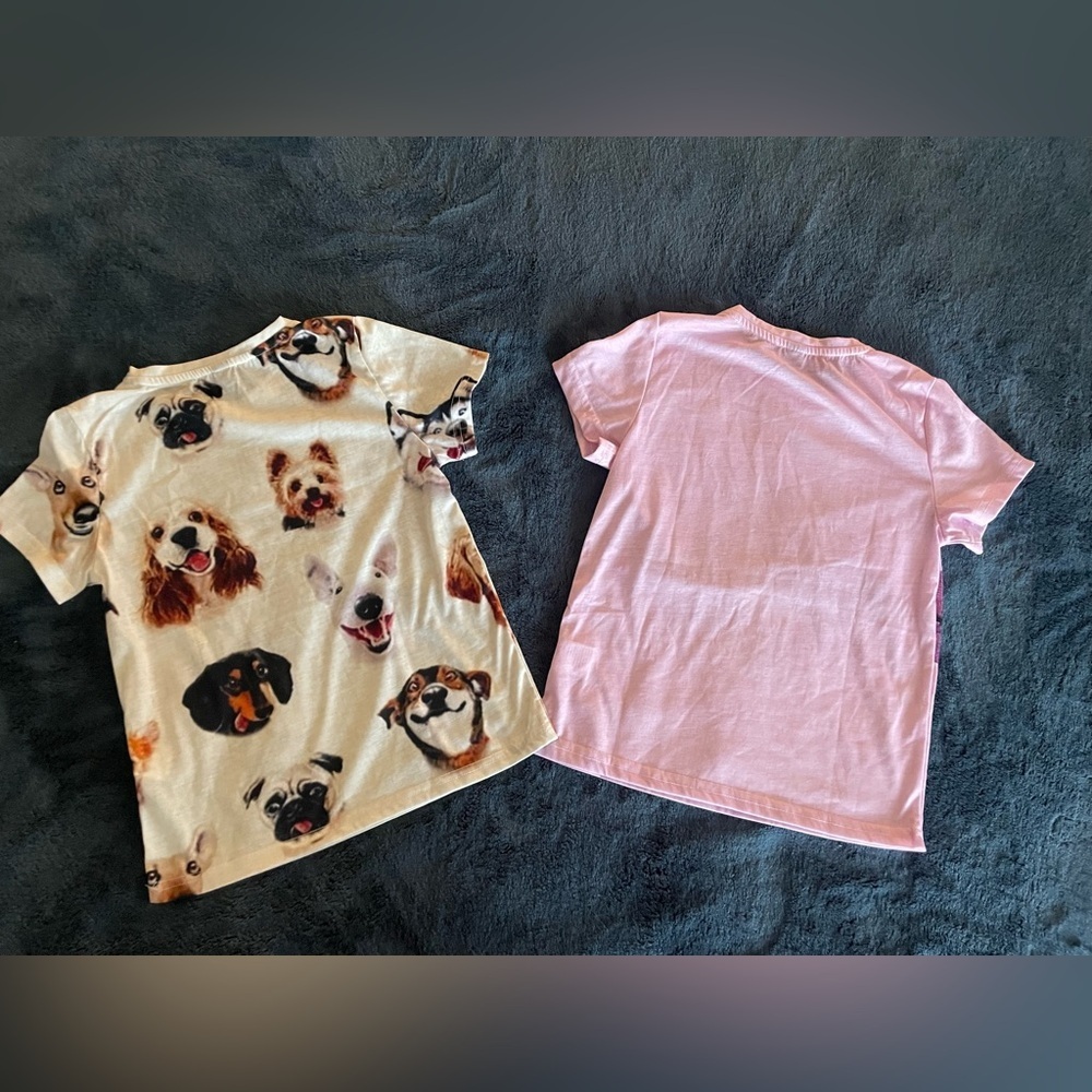 NWOT Cute Puppies and Kitty Tshirt girls size 6-8T - Picture 2 of 2